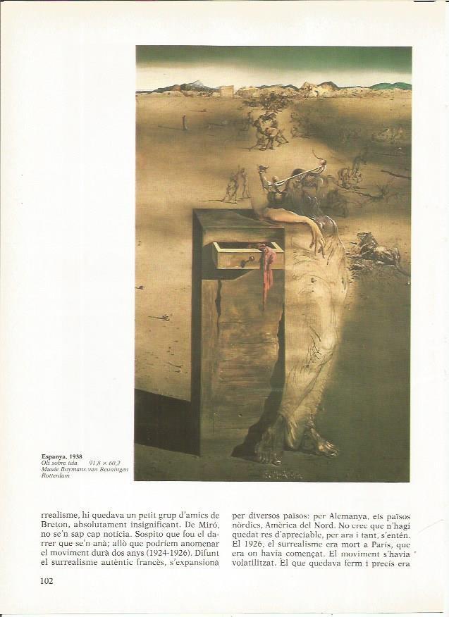 LAMINA 19303: España, por Dali 1938