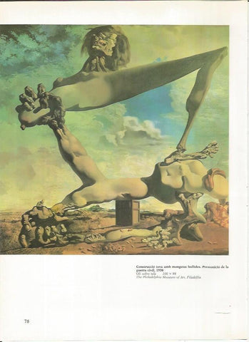 LAMINA 19292: Premonicion de la Guerra Civil, por Dali