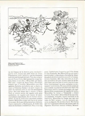 LAMINA 19276: Dibujo para el texto de Josep Pla Obres de Museu
