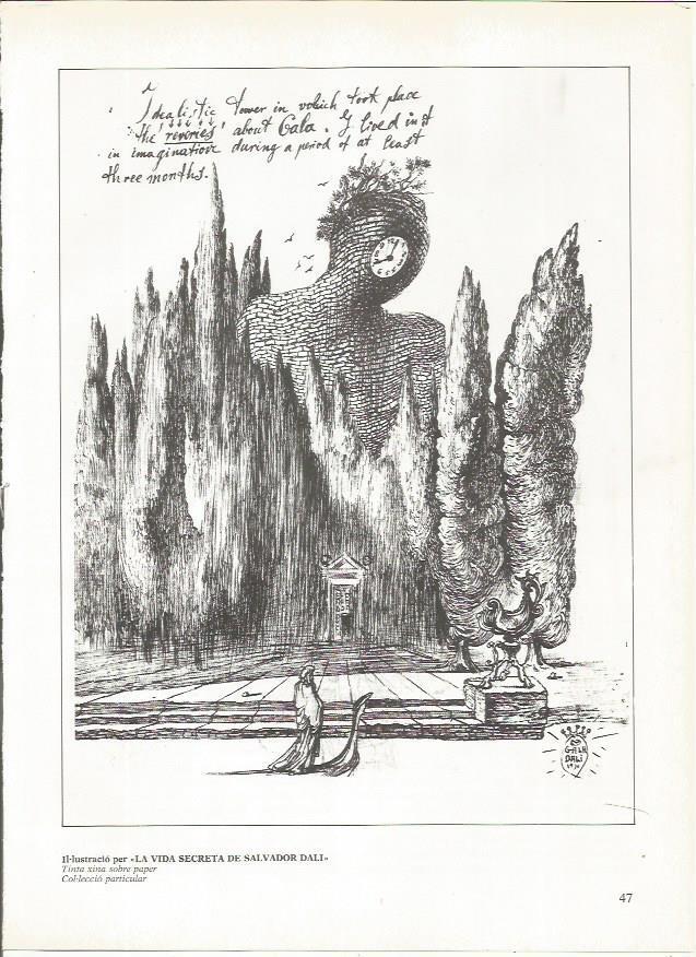 LAMINA 19278: Ilustracion para La vida secreta de Salvador Dali