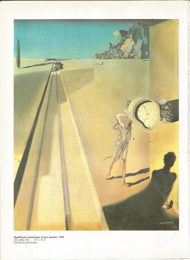 LAMINA 19279: Osificación prematura de una estacion, por Dali
