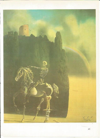 LAMINA 19285: Caballero de la muerte, por Dali