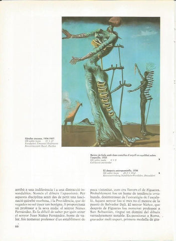 LAMINA 19286: Jirafas encendidas, por Dali