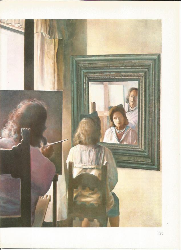 LAMINA 19312: Cuadro estereoscopico sin acabar, por Dali