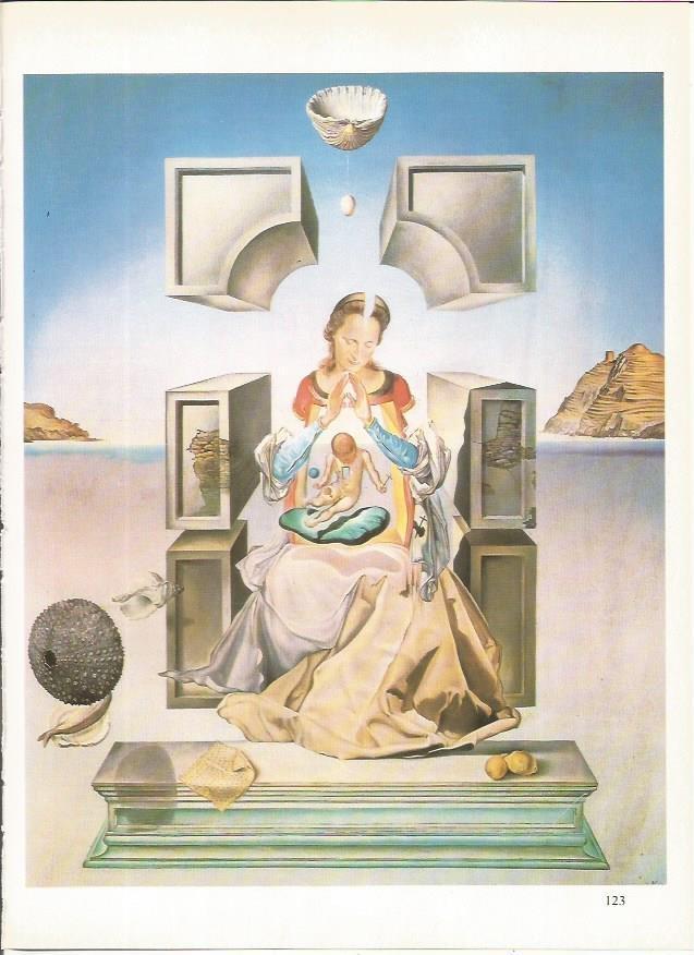 LAMINA 19314: Primer estudio para la Madona de Port Lligat, por Dali