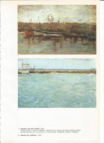 LAMINA 19348: Alicante, desde el barco y Marina de Valencia