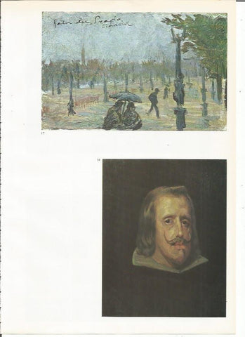 LAMINA 19352: Salon del Prado y Retrato de Felipe IV