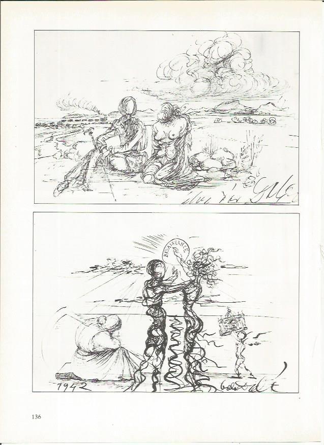 LAMINA 19320:  Ilustraciones de 1942 para La vida secreta de Salvador Dali