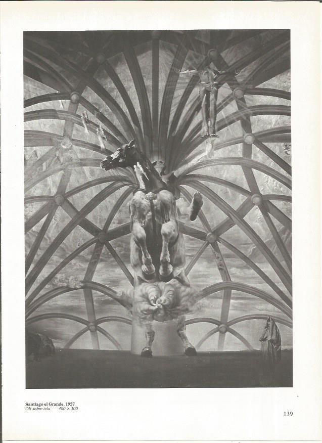 LAMINA 19322: Santiago el Grande, por Dali