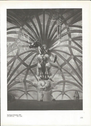 LAMINA 19322: Santiago el Grande, por Dali