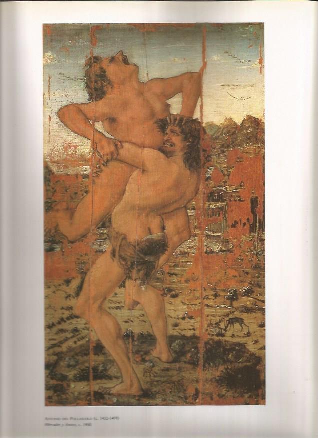 LAMINA 19451: Hercules y Anteo, por Antonio del Pillaiuolo