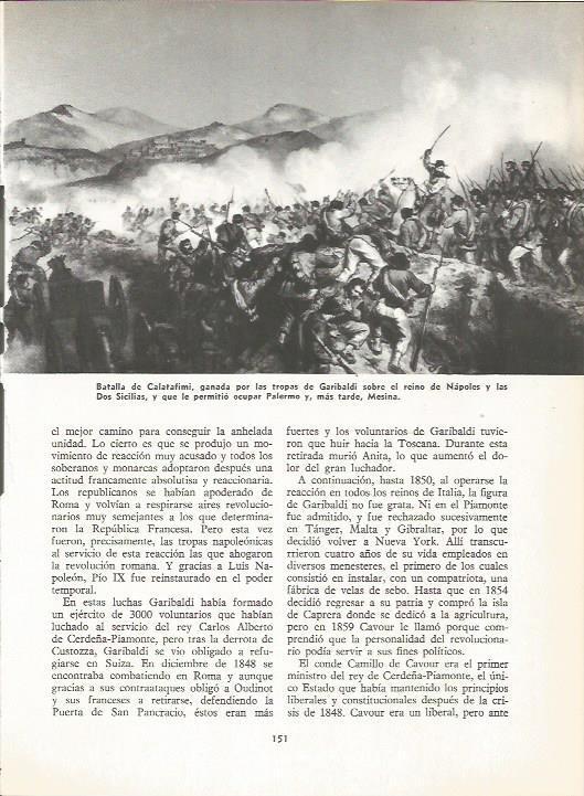 LAMINA 19568: Batalla de Calatafimi, ganada por Garibaldi