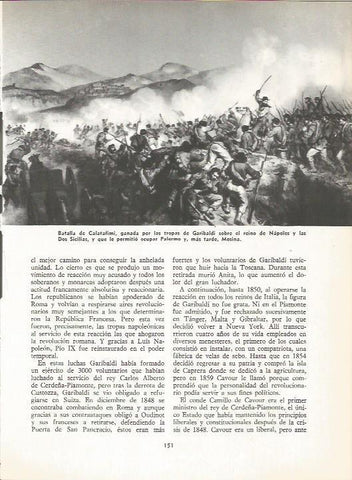 LAMINA 19568: Batalla de Calatafimi, ganada por Garibaldi