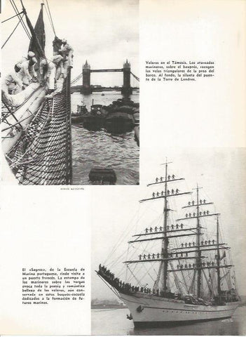 LAMINA 19565: Veleros en el Tamesis