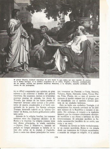LAMINA 19576: Poetas de la antigua Roma, por Jalabert