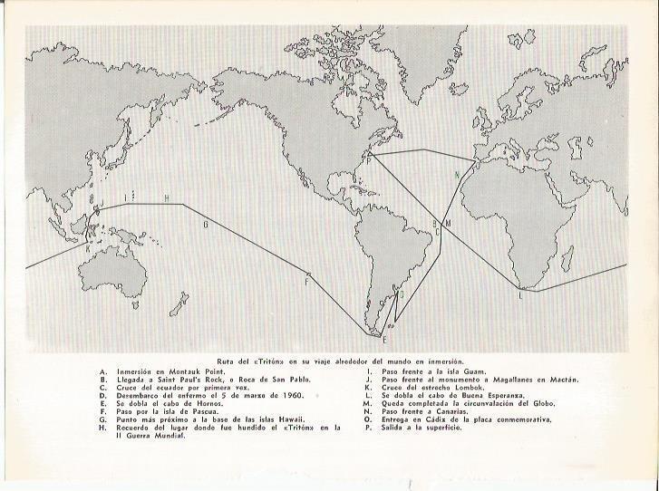 LAMINA 19577: Mapa de la ruta del Triton 