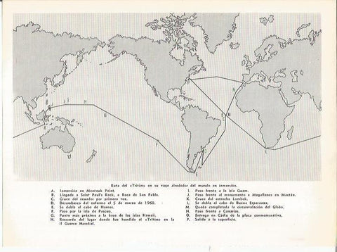 LAMINA 19577: Mapa de la ruta del Triton 