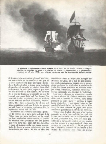 LAMINA 19563: Combate naval entre el Centurion y el Covadonga