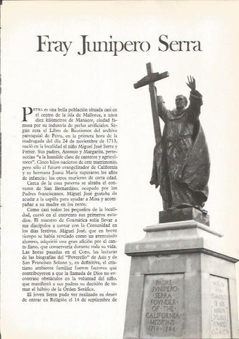 LAMINA 19552: Fray Junipero Serra