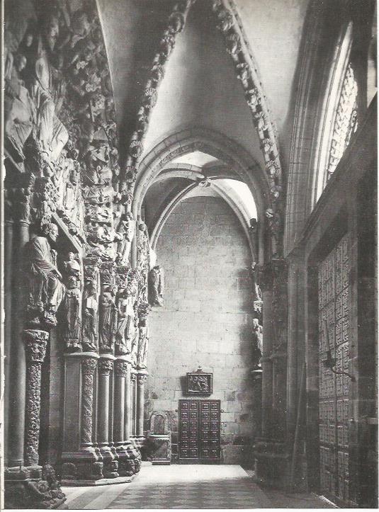 LAMINA 19560: Portico de la Gloria de la catedral de Santiago de Compostela