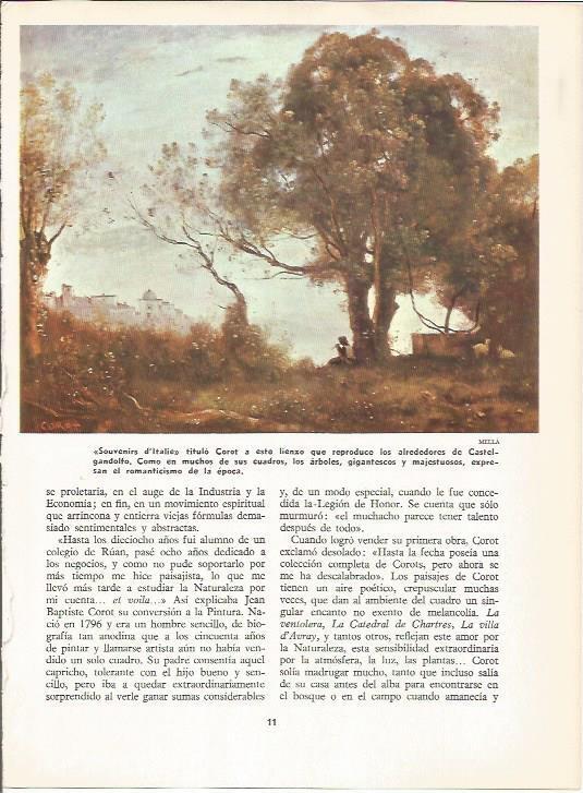 LAMINA 19611: Souvenirs d'Italie, por Corot