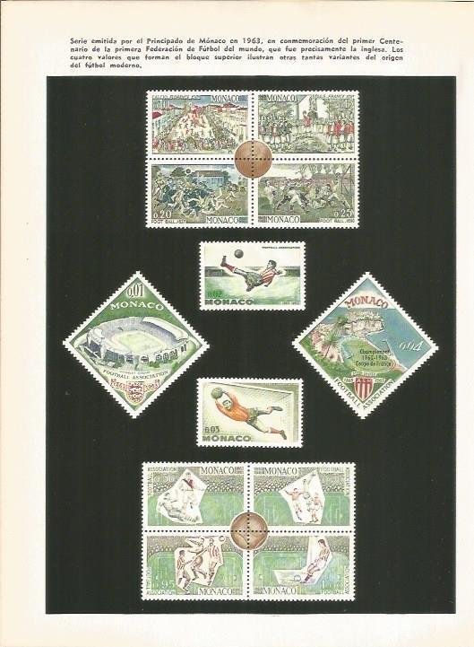 LAMINA 19621: Serie de sellos de Monaco en 1963