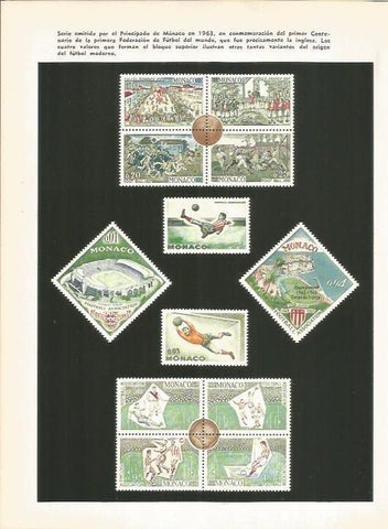 LAMINA 19621: Serie de sellos de Monaco en 1963
