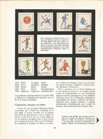 LAMINA 19622: Serie de sellos de Albania de 1966