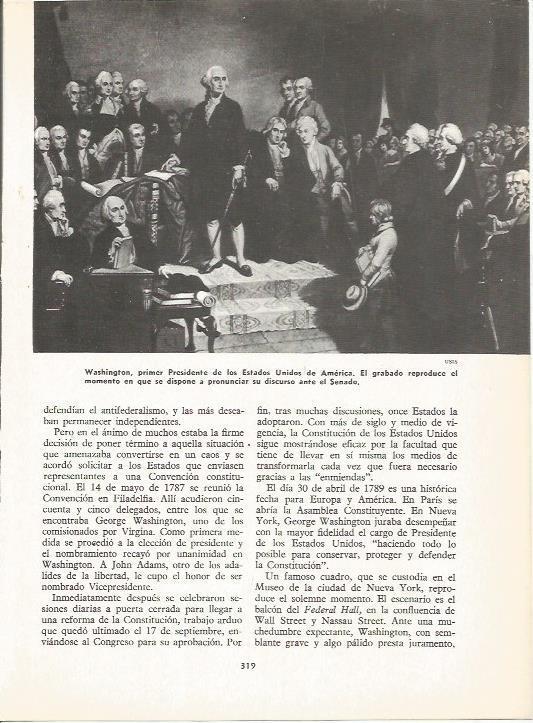 LAMINA 19610: Washington en el Senado