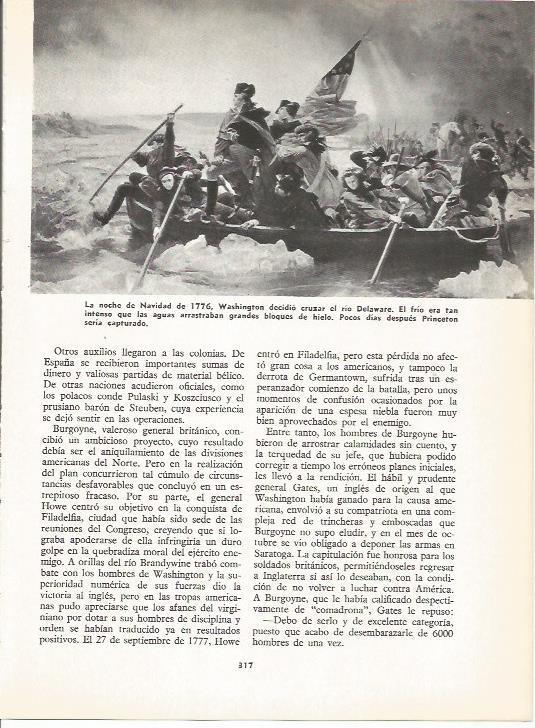 LAMINA 19609: Washington cruzando el rio Delaware
