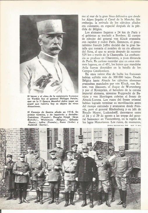 LAMINA 19597: El General Petain y el Consejo de Guerra en 1916