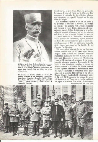 LAMINA 19597: El General Petain y el Consejo de Guerra en 1916