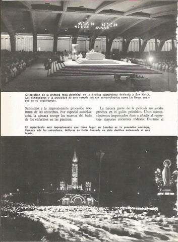 LAMINA 19606: Procesion de las Antorchas en Lourdes