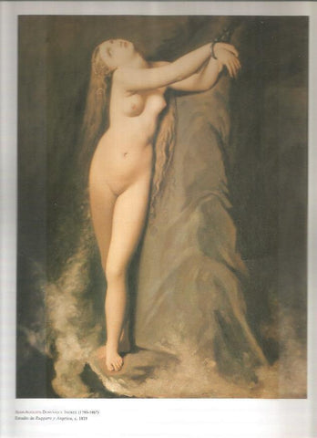 LAMINA 19486: Ewstudio de Ruggiero y Angelica, por Ingres