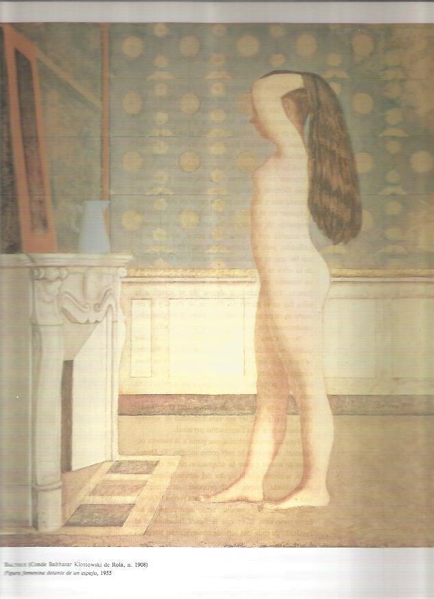 LAMINA 19492: Figura femenina delante de un espejo, por Balthus