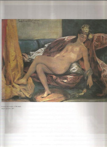 LAMINA 19484: Mujer con loro, por Delacroix
