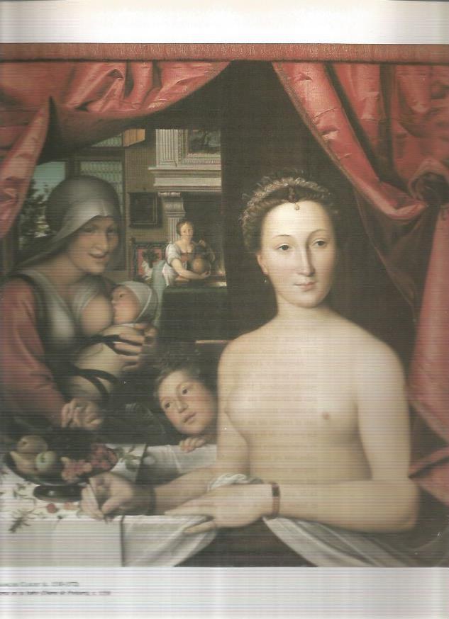 LAMINA 19460: Dama en su baño, por Clouet