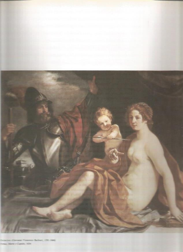 LAMINA 19467: Venus, Marte y Cupido, por Guercino