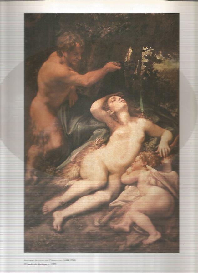 LAMINA 19468: El sueño de Antiope, por Da Correggio