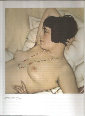 LAMINA 19495: Desnudo de medio cuerpo, por Schad