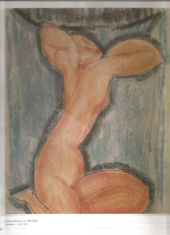 LAMINA 19496: Cariatide,por Modigliani