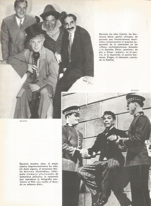 LAMINA 19522: Los Hermanos Marx y Cantinflas
