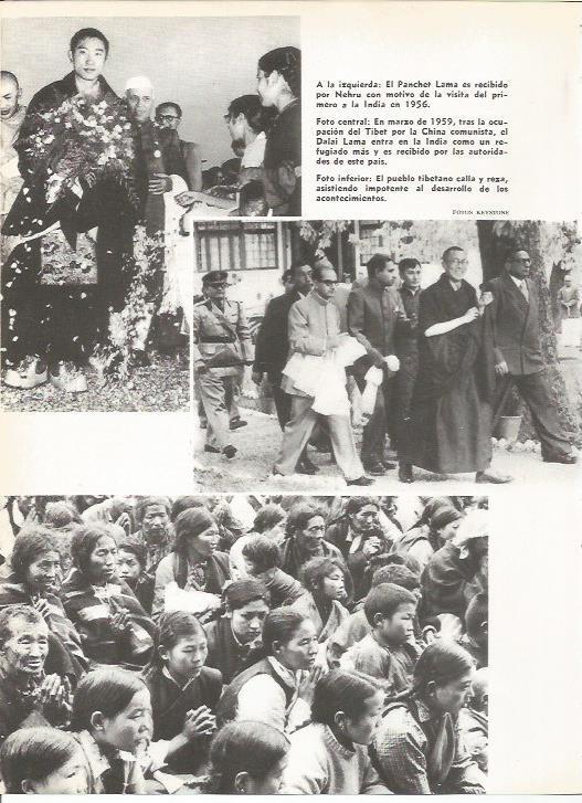 LAMINA 19525: Panchet Lama y el Dalai Lama en 1959