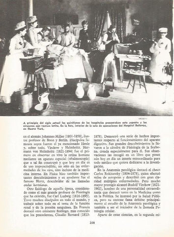 LAMINA 19536: Sala de operaciones del Hospital Bellevue de Nueva York