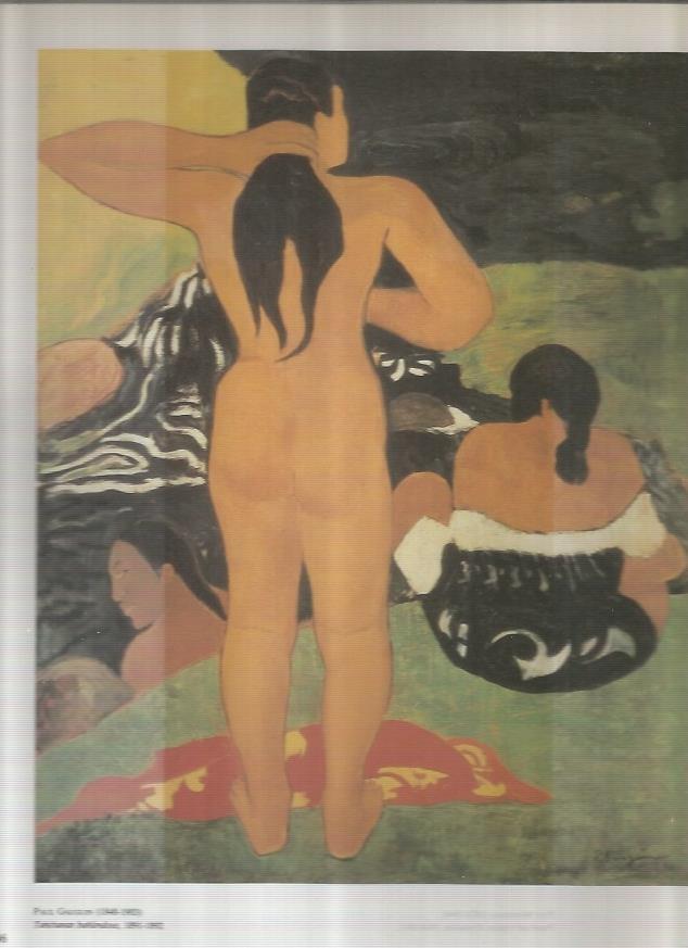 LAMINA 19498: Tahitianas bañandose, por Paul Gauguin