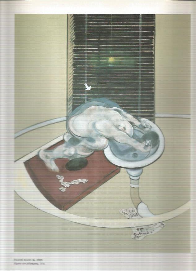 LAMINA 19501: Figura con palangana, por Francis Bacon