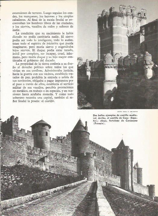 LAMINA 19513: Castillo de Coca y fortaleza de Carcasona