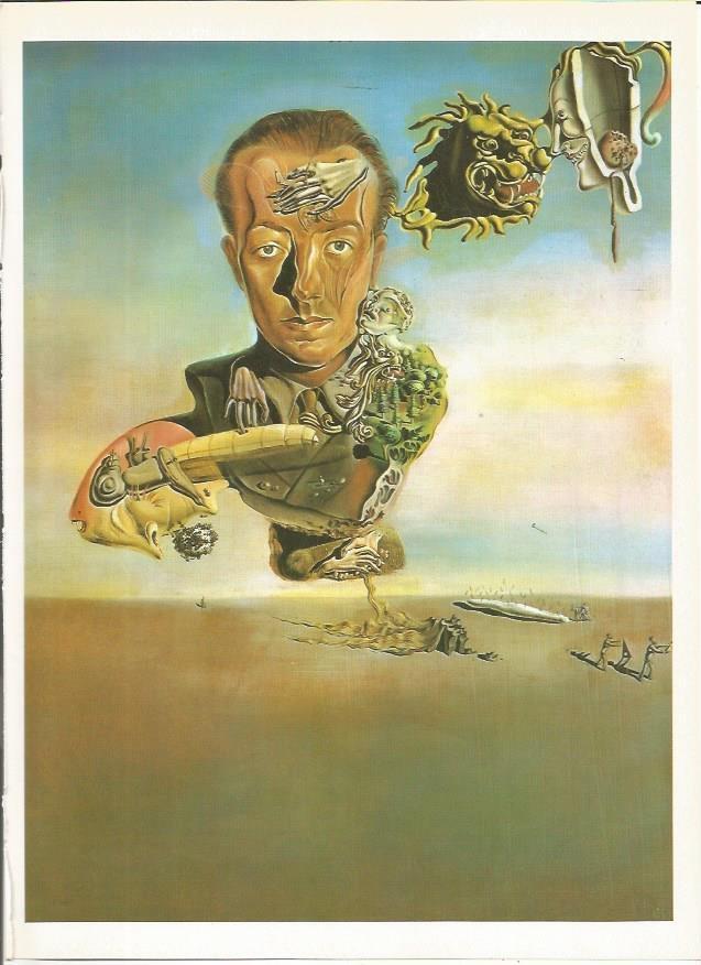 LAMINA 19268: Retrato de Paul Eluard, por Dali