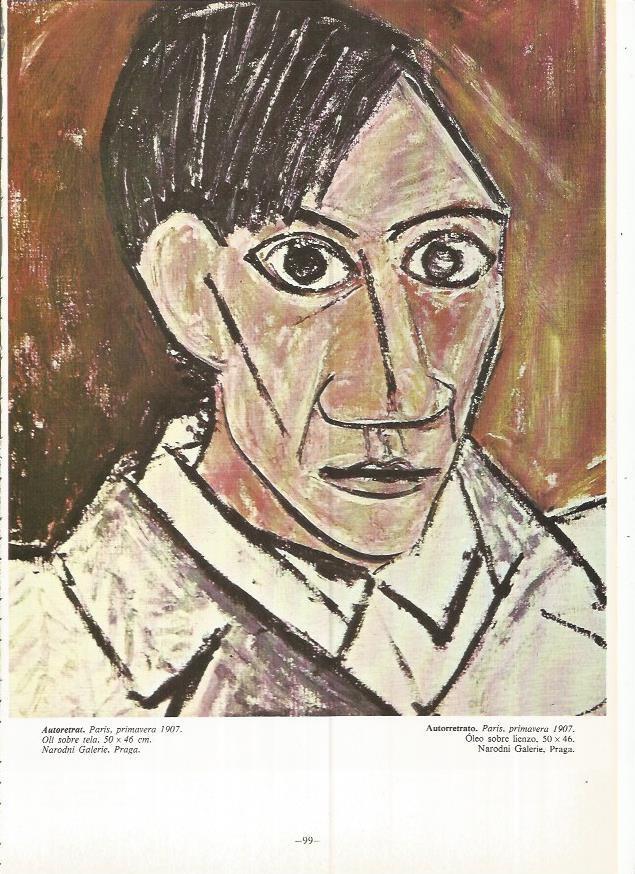 LAMINA 19021: Autorretrato de Picasso