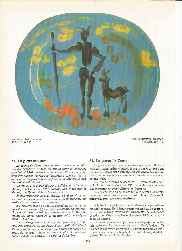 LAMINA 19035: Plato de ceramica decorado por Picasso